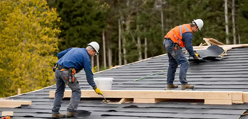 Garage Felt Roof Replacement in Elmhurst