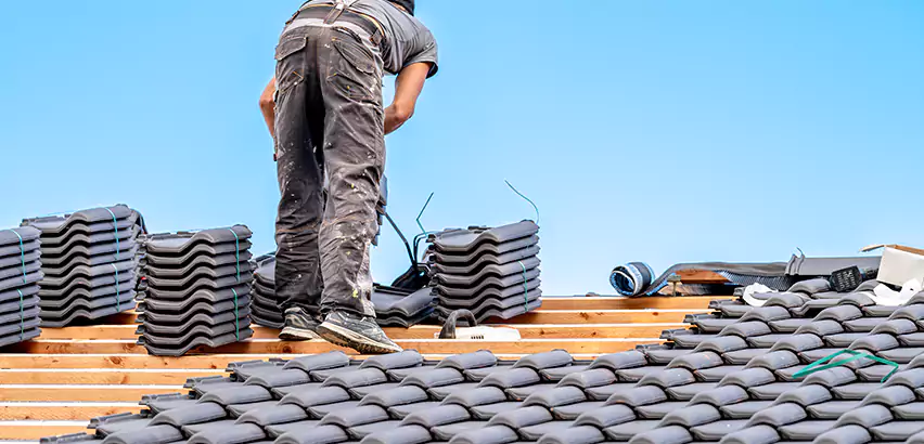 Replacing Tile Roof Underlayment in Elmhurst